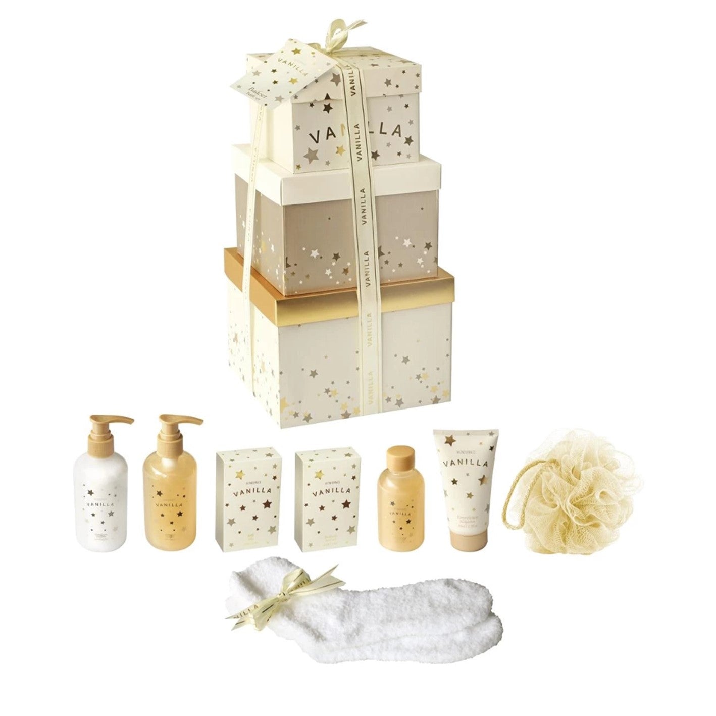 Cosmetics - Pyramide cadeau dorée