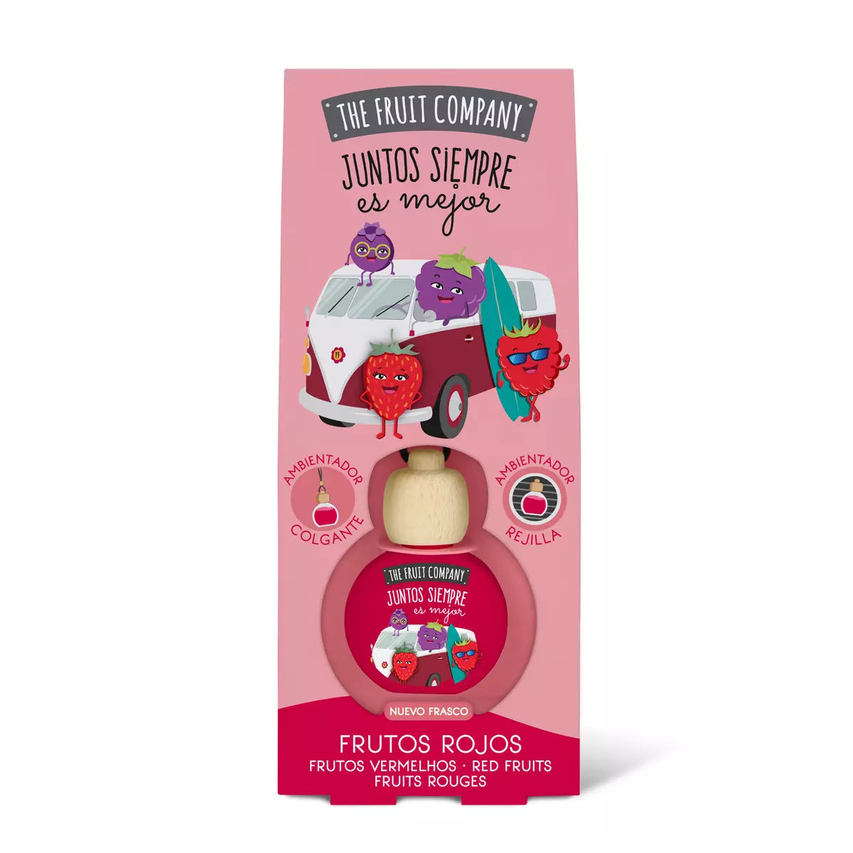 Parfum pour voiture 2 utilisations – Fruit rouge