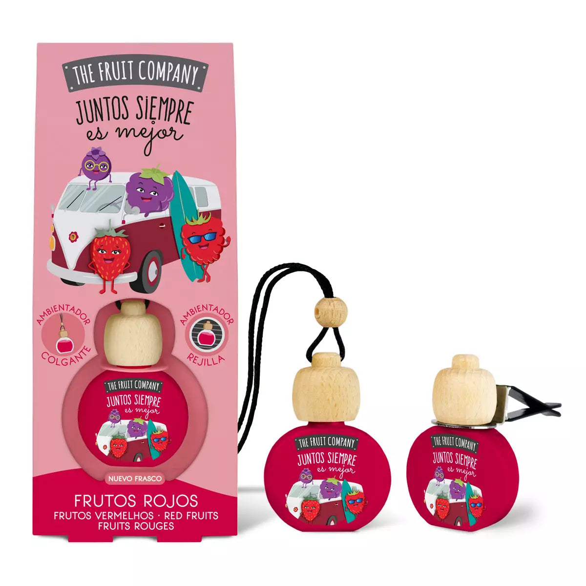 Parfum pour voiture 2 utilisations – Fruit rouge