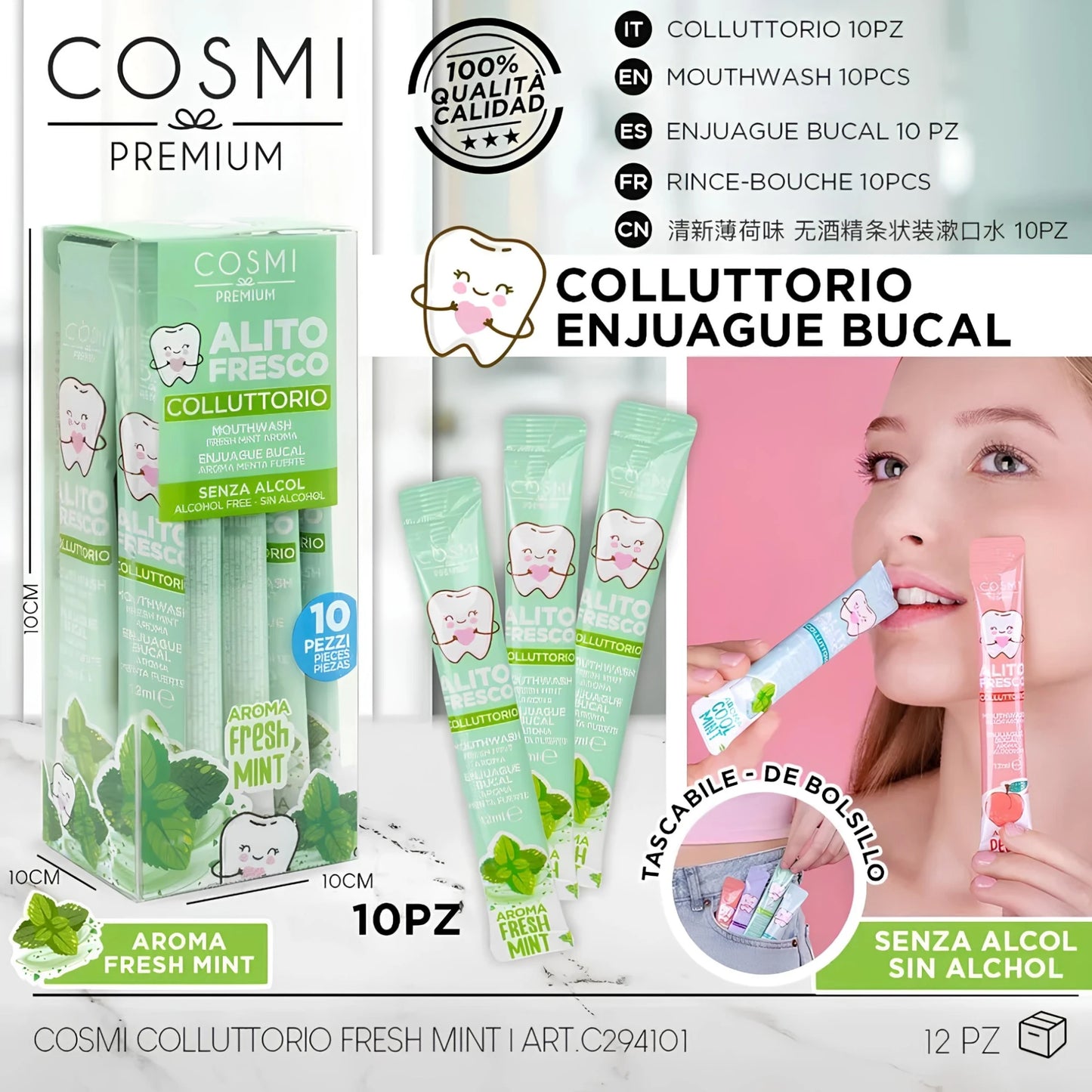 Bain de Bouche à la Menthe Fraîche – Cosmi