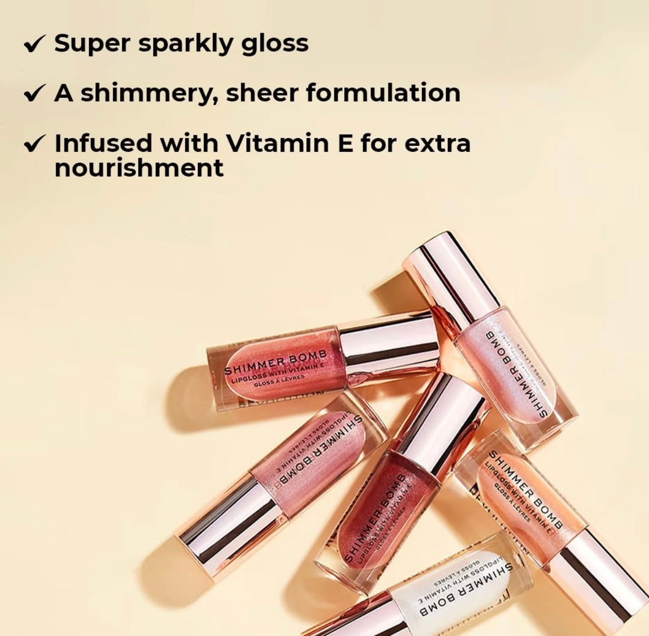 Brillant à lèvres REVOLUTION Shimmer Bomb