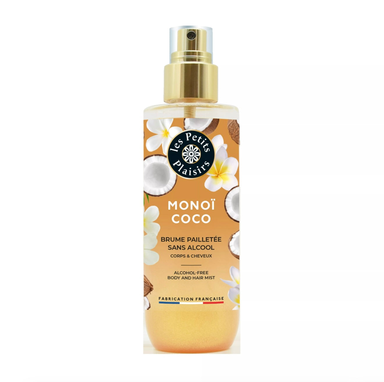 NOUVEAUTÉ - BRUME PARFUMÉE PAILLETÉE - "Monoï Coco" - Sans Alcool (200ml)