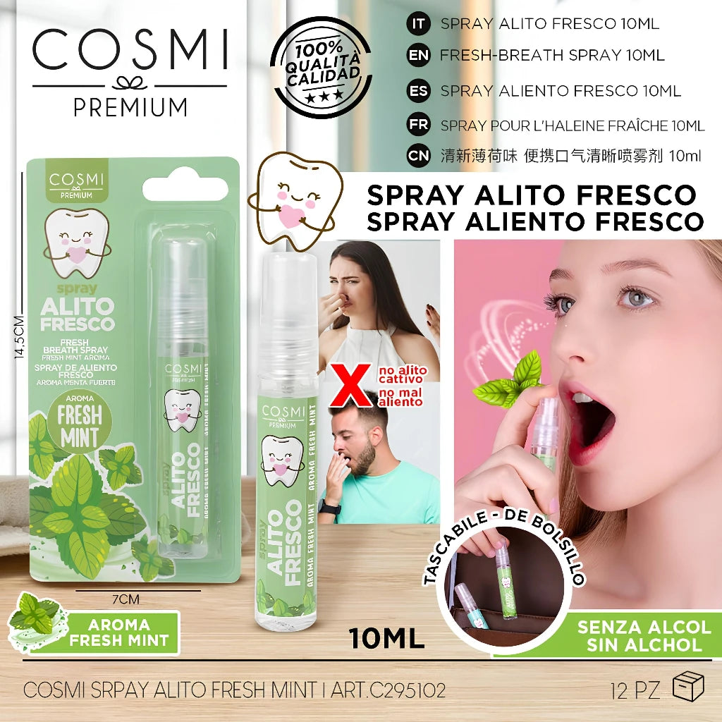 Spray haleine fraîche Fresco Fresh Mint 10ml