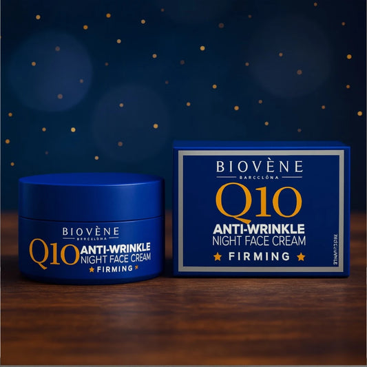 Biovène - Crème de Nuit Anti-Rides Q10 – Extra Fermeté – Barcelona – 50 ml