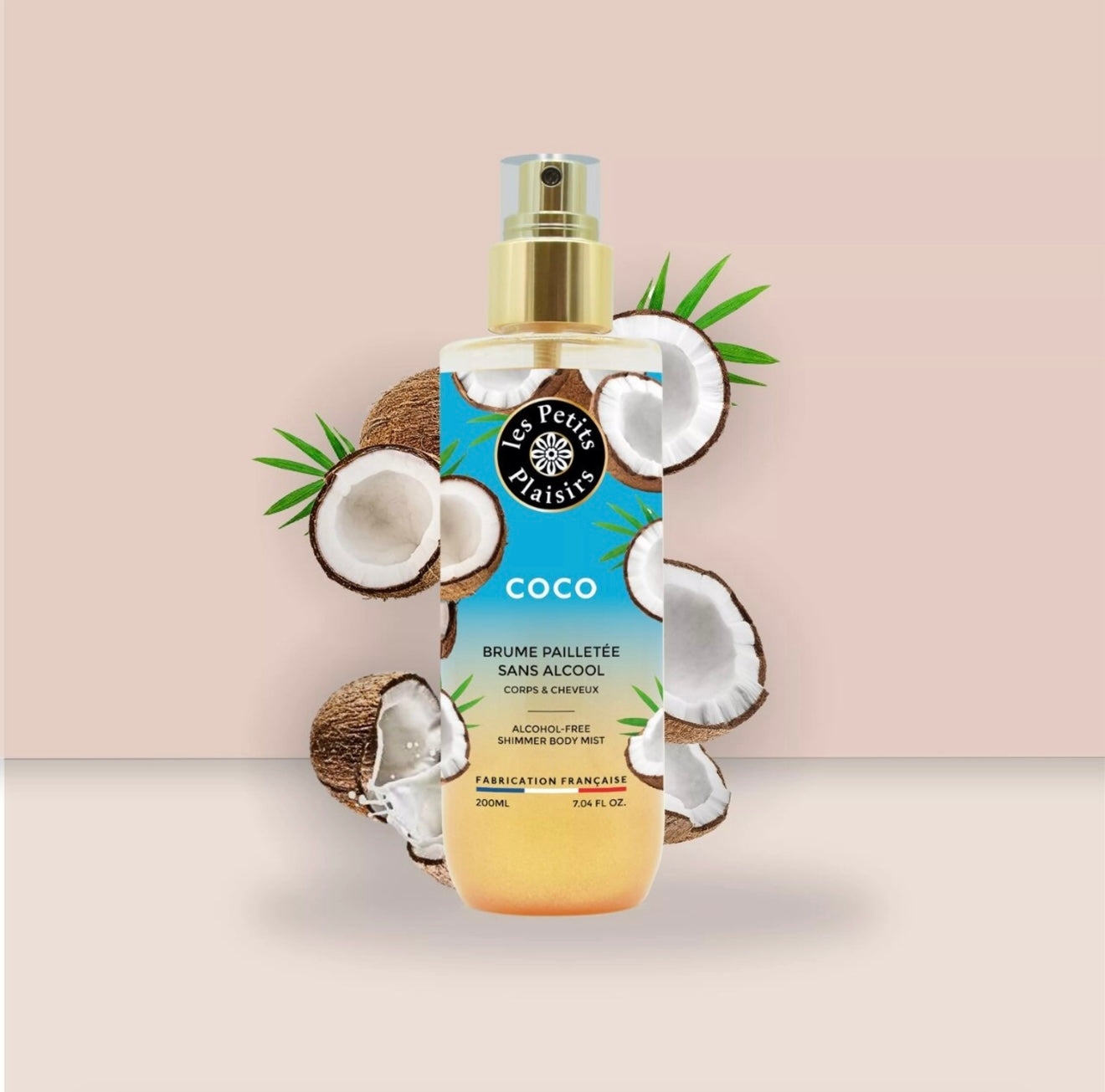 CADEAU MAÎTRESSE- BRUME PARFUMÉE PAILLETÉE - "Coco" - Sans Alcool (200ml)