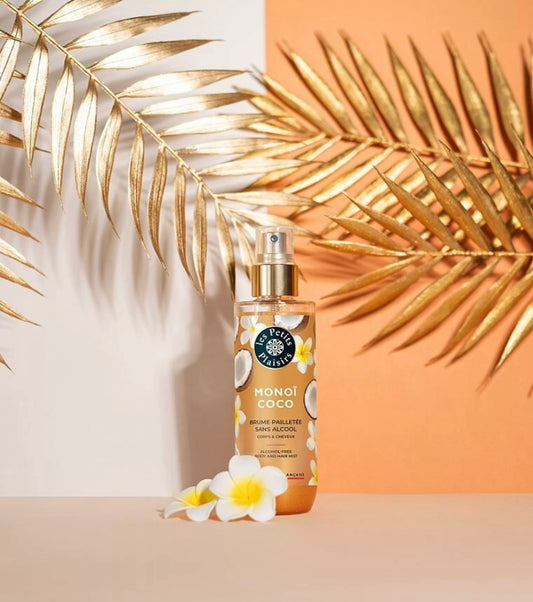 NOUVEAUTÉ - BRUME PARFUMÉE PAILLETÉE - "Monoï Coco" - Sans Alcool (200ml)